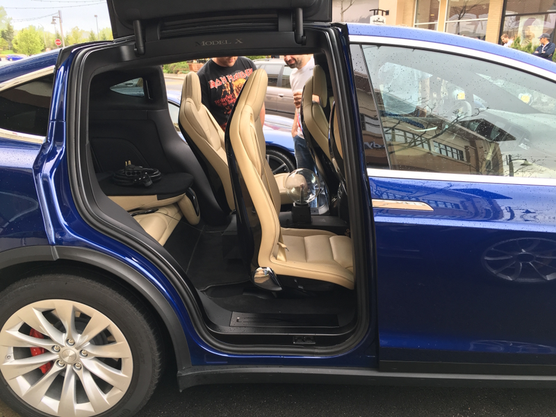 This guy was showing off his Tesla like nobody’s business